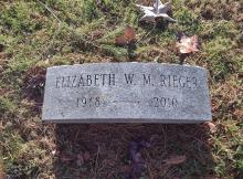 Elizabeth Rieger's Monument