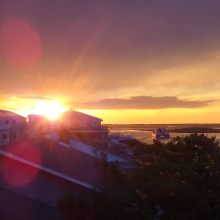 The Avalon bay, taken from John Graham's back deck, 1 July 2016.